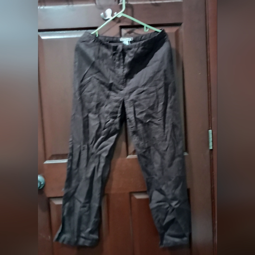 Alexandra Bartlett Dark Brown Linen Pants